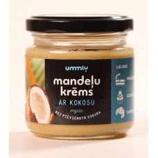 Ummly mandeļu krēms ar kokosu bez pievienota cukura, 200g